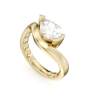 Luna East-West Curved Ring Setting by Noam Carver