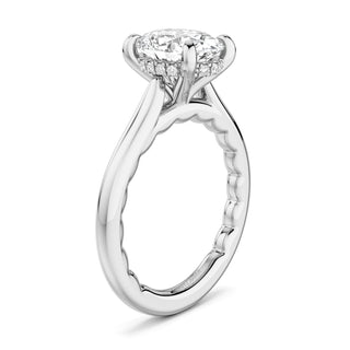 Luna Hidden Halo Ring Setting by Noam Carver
