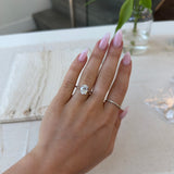 Luna Hidden Halo Ring Setting by Noam Carver