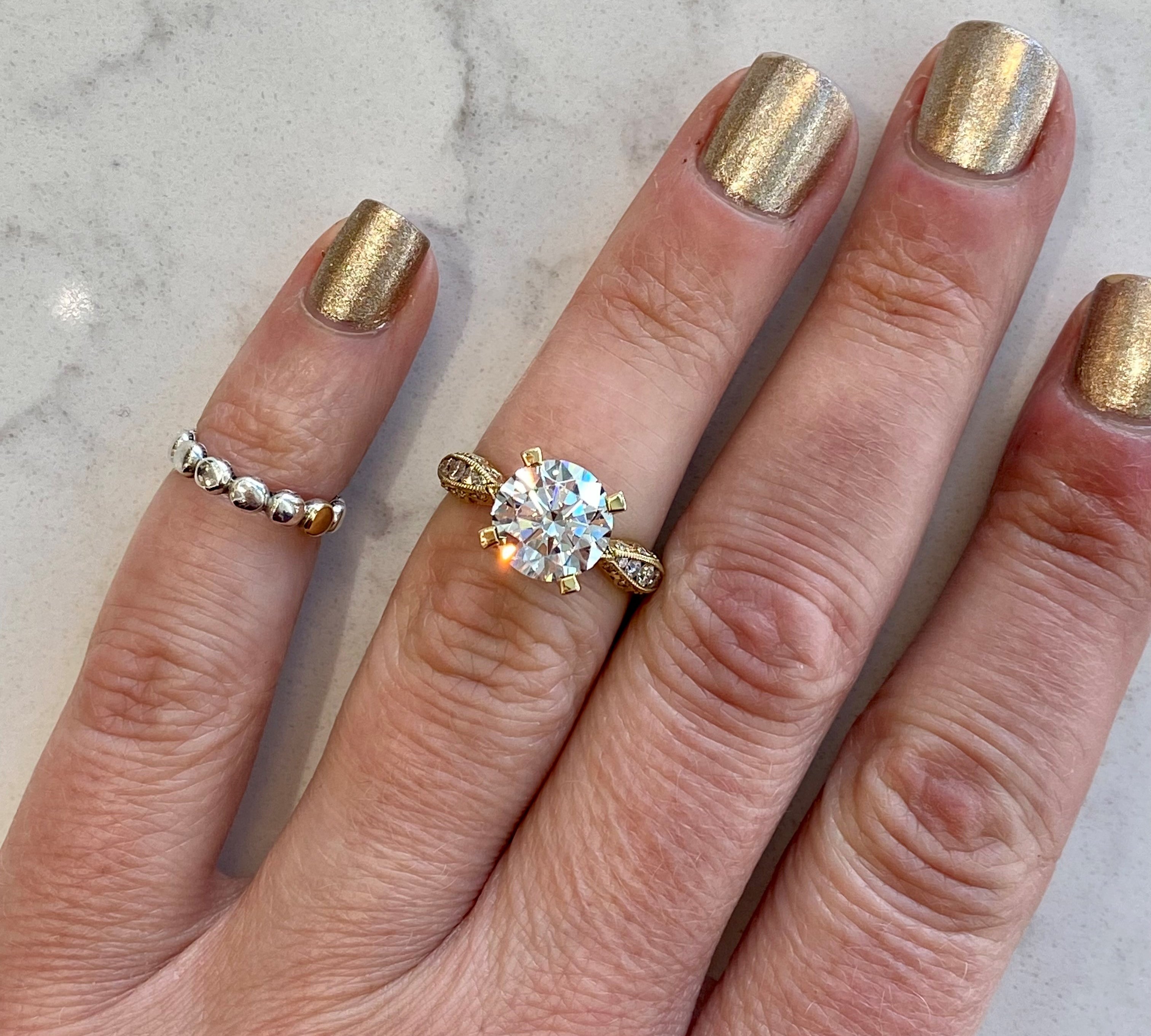 Yellow Gold RoyalT Ring Setting by Tacori