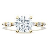 Sculpted Crescent Tacori Ring Setting
