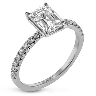 Emerald Diamond Ring Setting by Simon G
