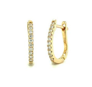 Lab Grown Diamond Hoop Earrings