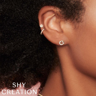 Diamond Love Knot Earrings by Shy Creation