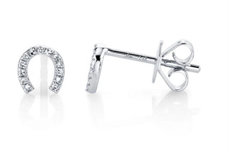 Diamond Horseshoe Earrings by Shy Creation
