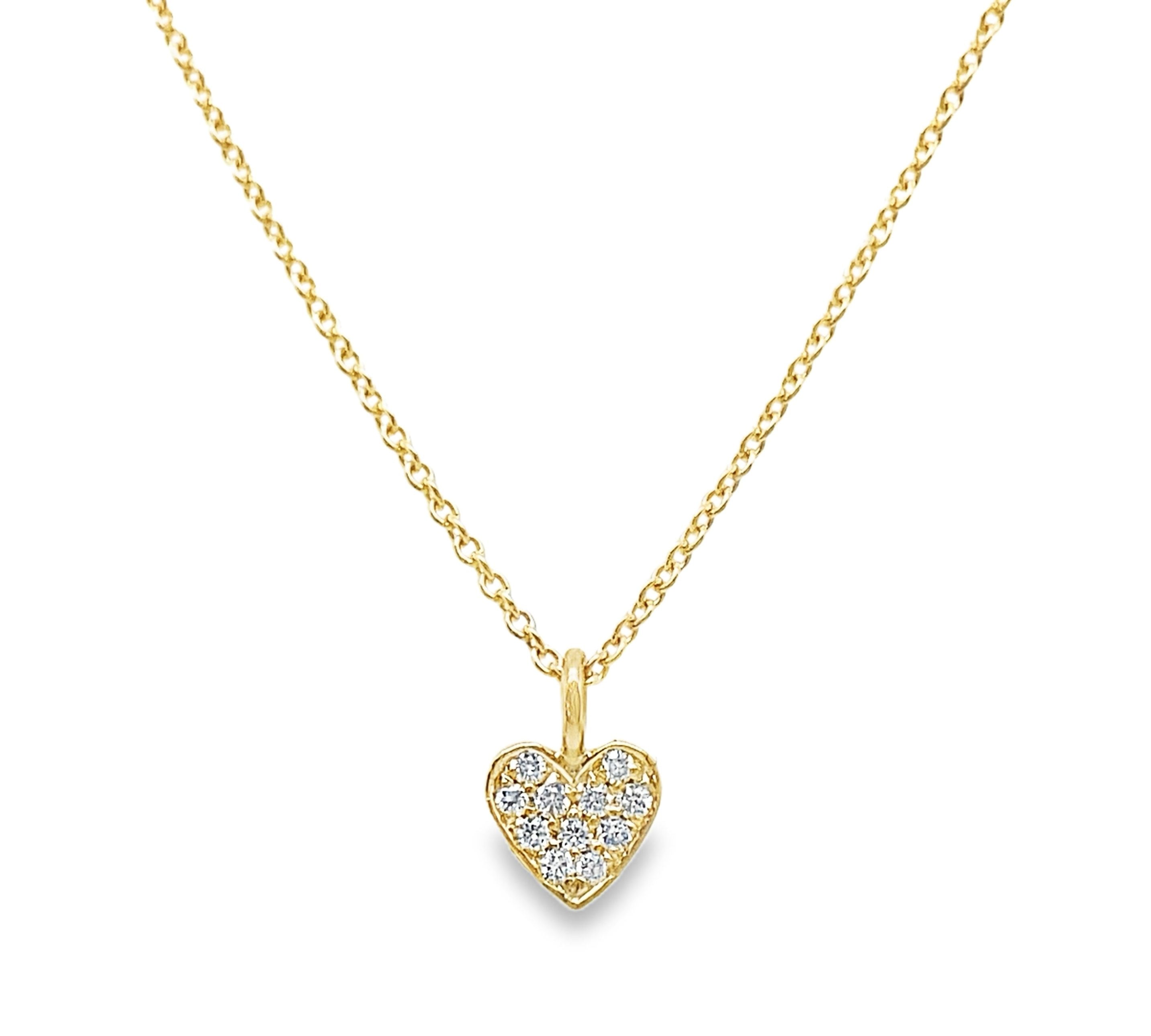 Lab Grown Diamond Heart Charm
