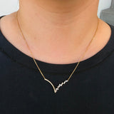 Baguette Diamond Chevron Necklace by Parade Designs