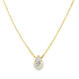 Pear Lab Grown Diamond Necklace