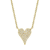 Pave Heart Necklace by Shy Creation