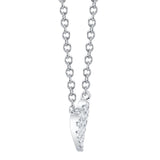 Mini Pave Heart Necklace by Shy Creation