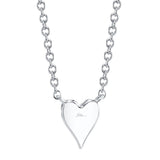 Mini Pave Heart Necklace by Shy Creation