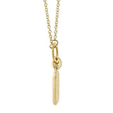 Diamond Dog Tag Necklace by Shy Creation