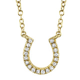 Horseshoe Diamond Necklace by Shy Creation