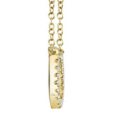 Horseshoe Diamond Necklace by Shy Creation