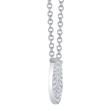 Diamond Pave Circle Necklace by Shy Creation