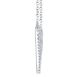 Diamond Pave Heart Necklace