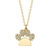 Diamond Paw Necklace by Shy Creation