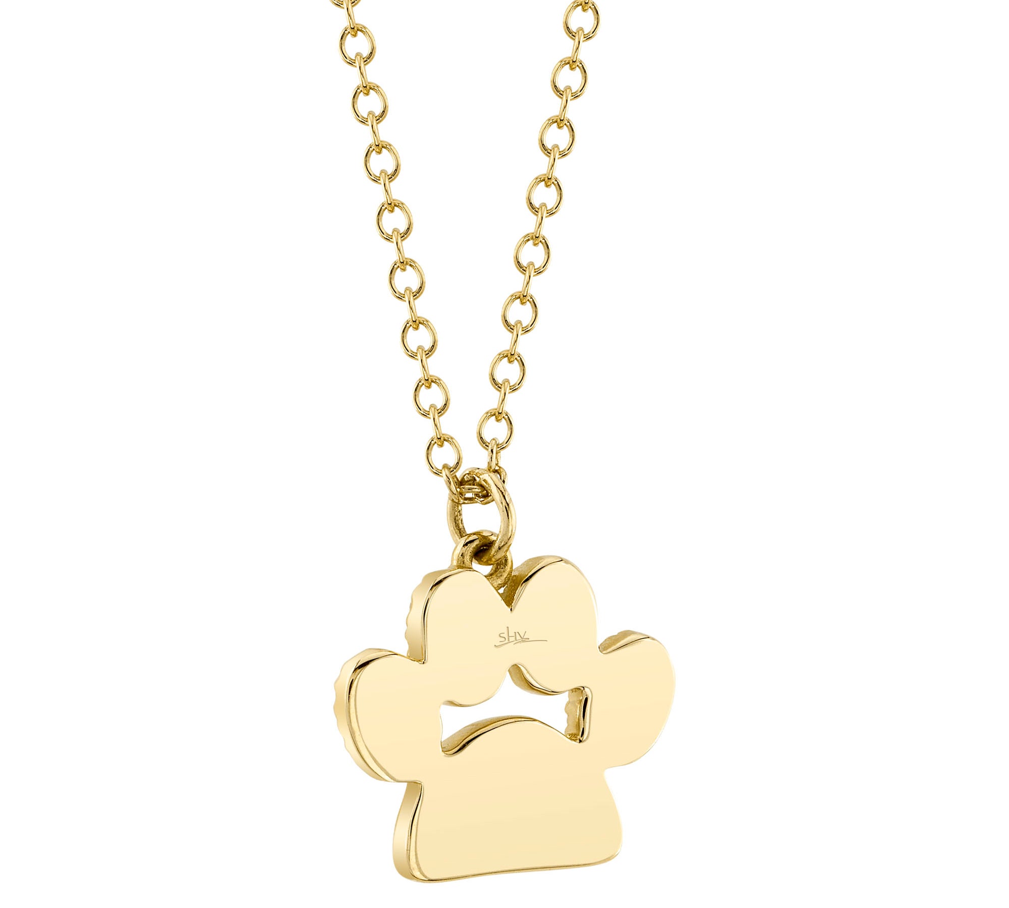 Diamond Paw Necklace by Shy Creation