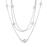 Diamond Station Necklace by Simon G