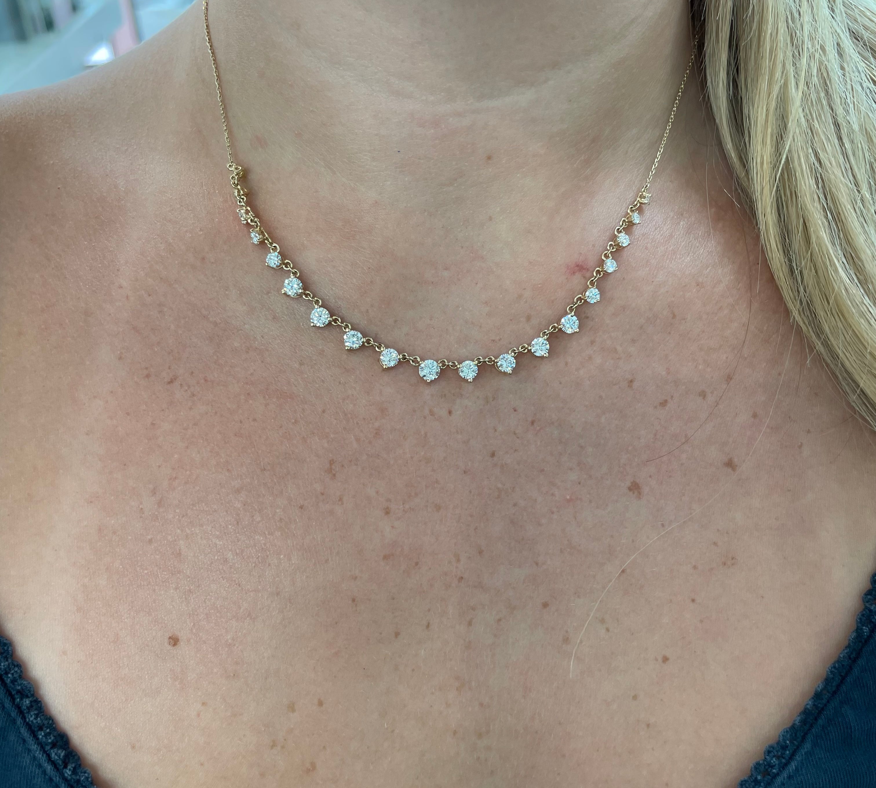 2.74TCW Lab Grown Diamond Necklace