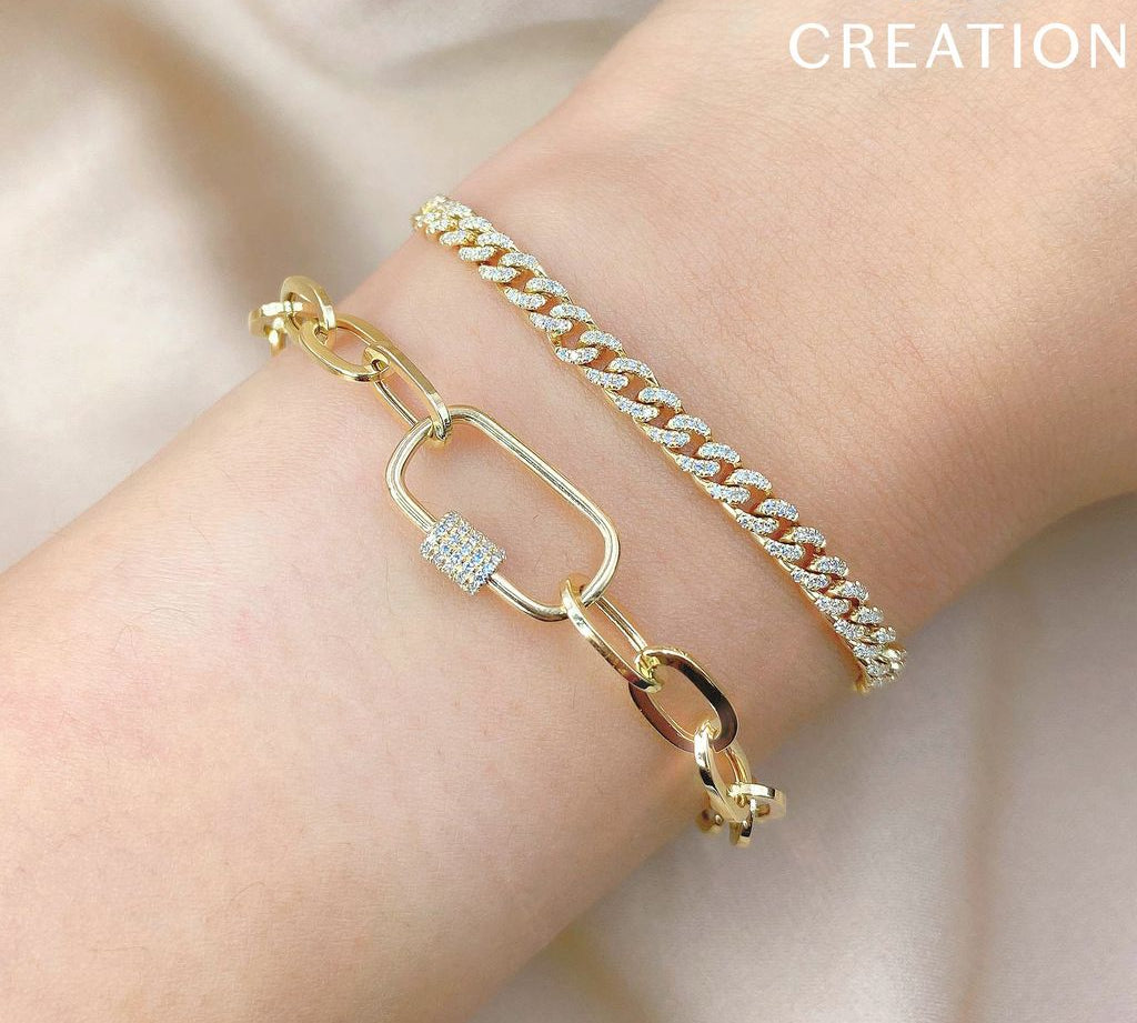 Diamond Link Bolo Bracelet by Shy Creation