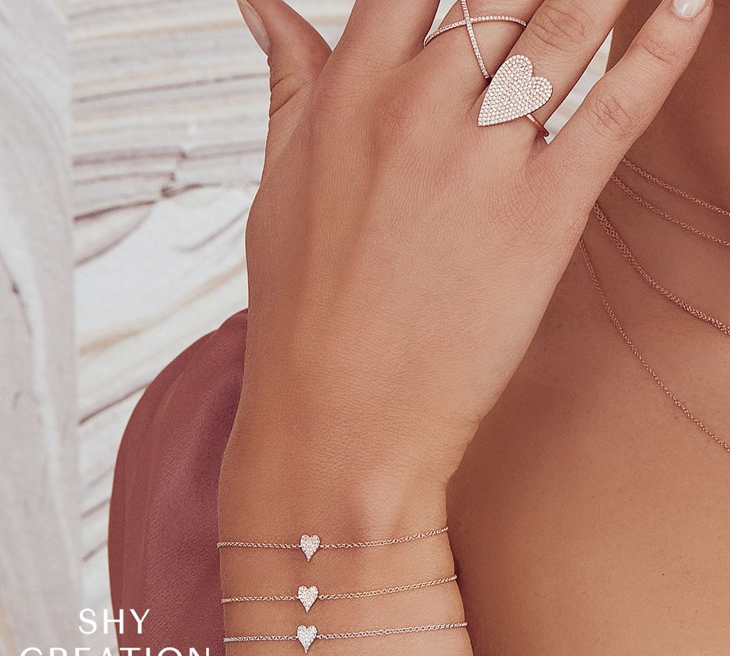 Diamond Heart Bracelet by Shy Creation