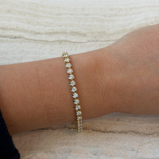 4.25TCW Lab Grown Diamond Tennis Bracelet