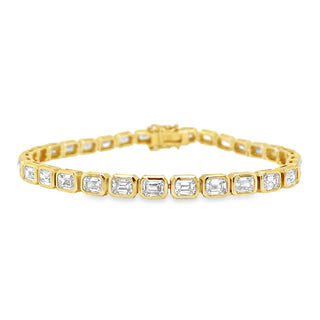 7.25TCW Lab Grown Diamond Tennis Bracelet