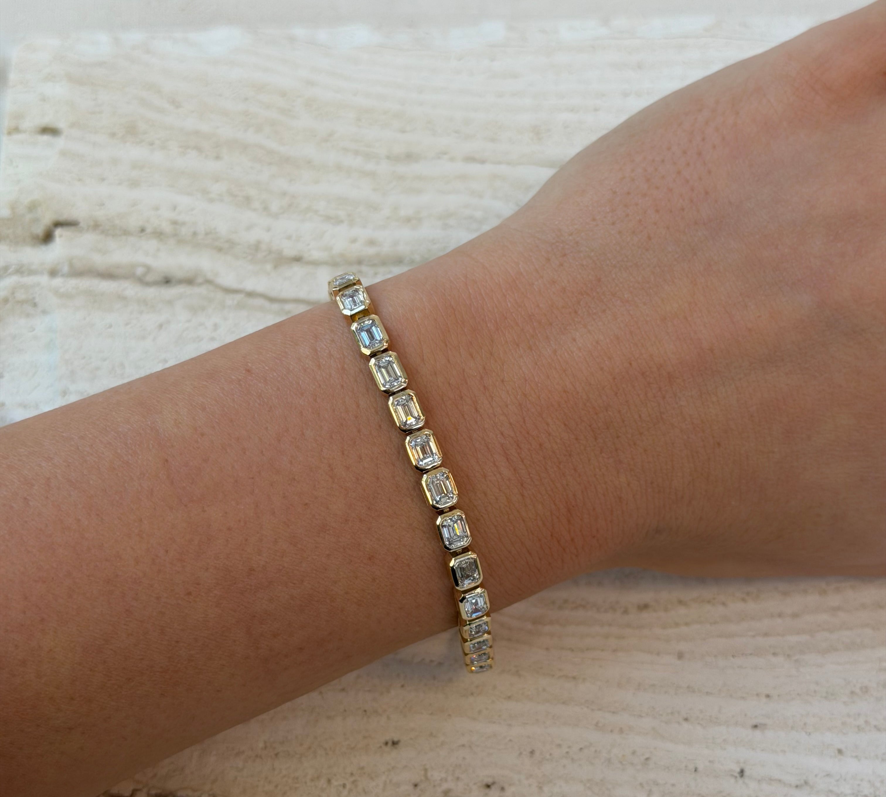 7.25TCW Lab Grown Diamond Tennis Bracelet