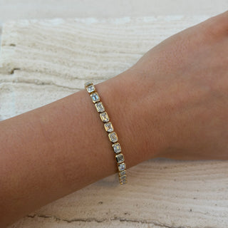 7.25TCW Lab Grown Diamond Tennis Bracelet