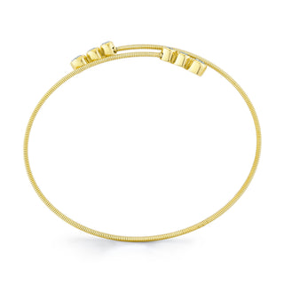 Bezel Set Diamond Bangle by Shy Creation