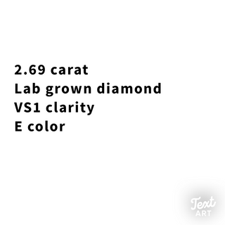 2.69CT Round Brilliant Lab Grown Diamond