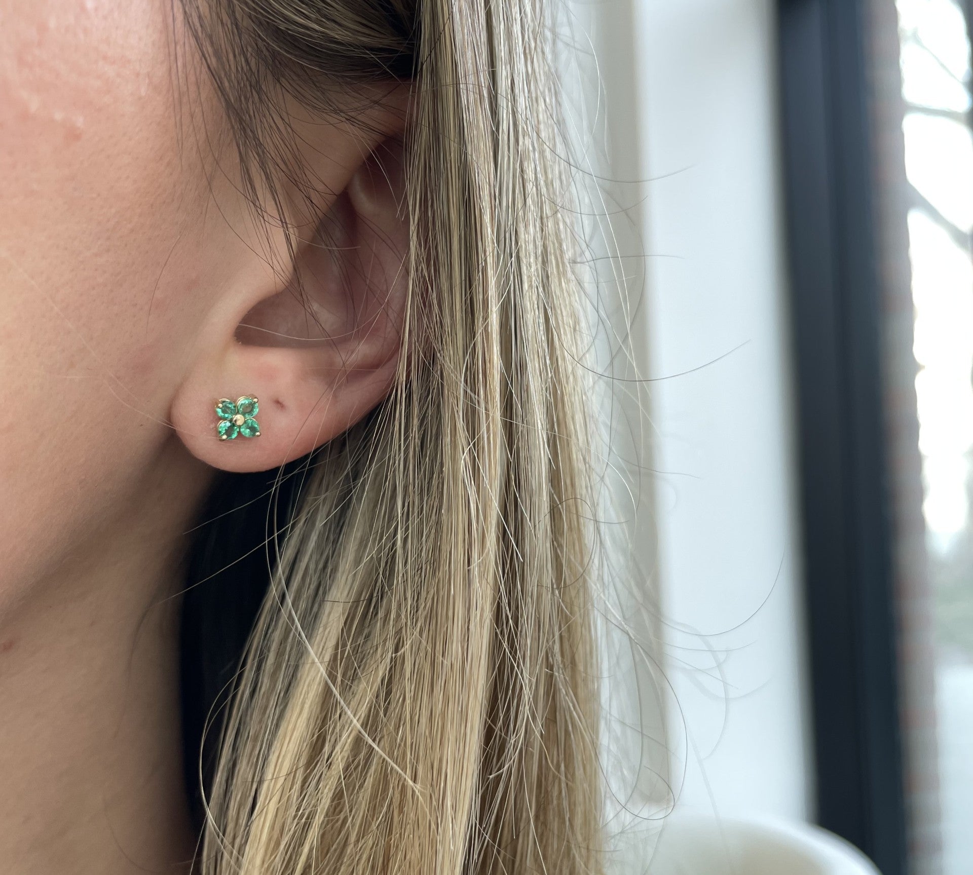 .50TCW Emerald Studs