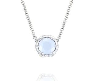 Tacori Classic Rock Crescent Station Necklace