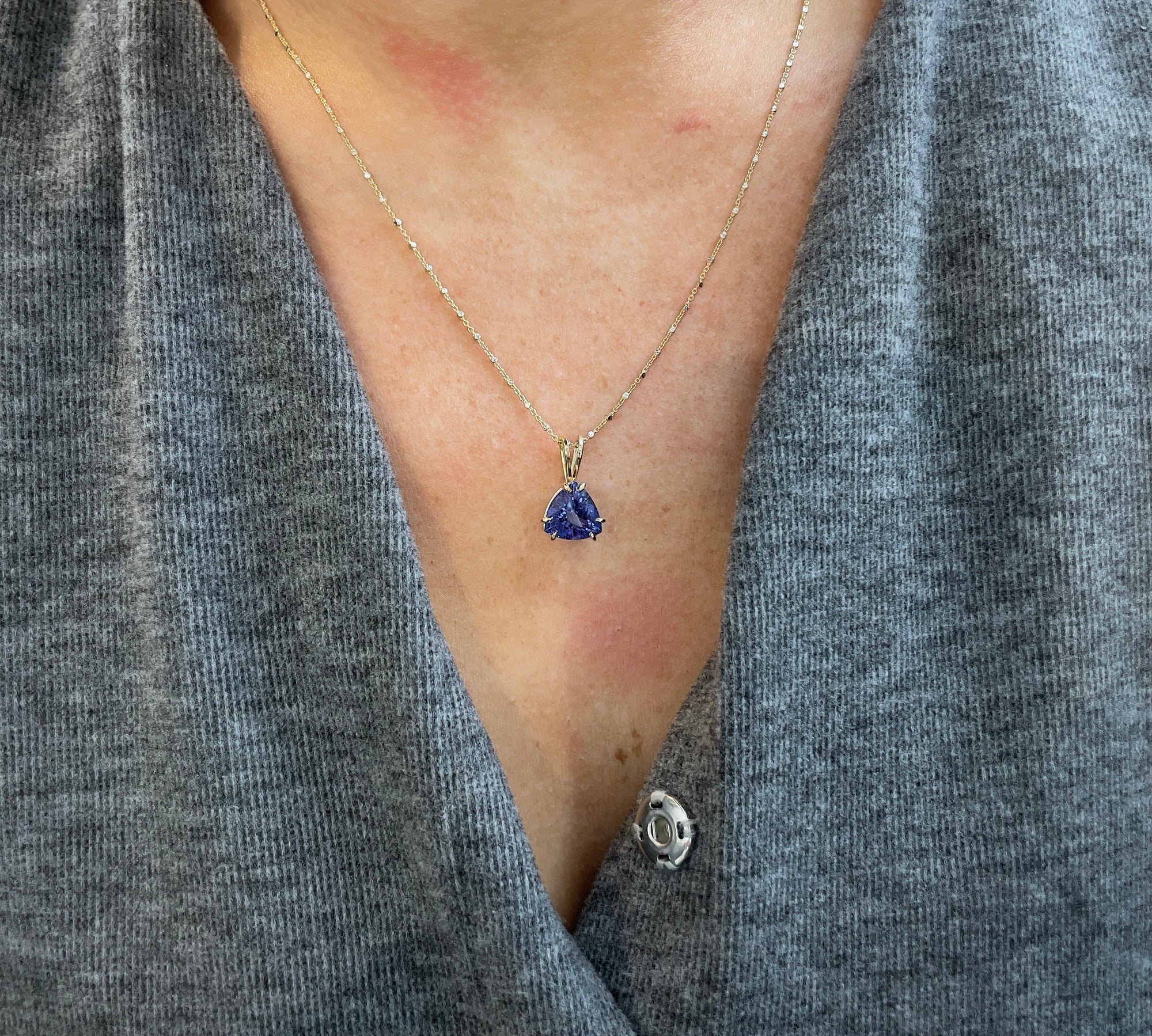 Trillion Tanzanite Necklace