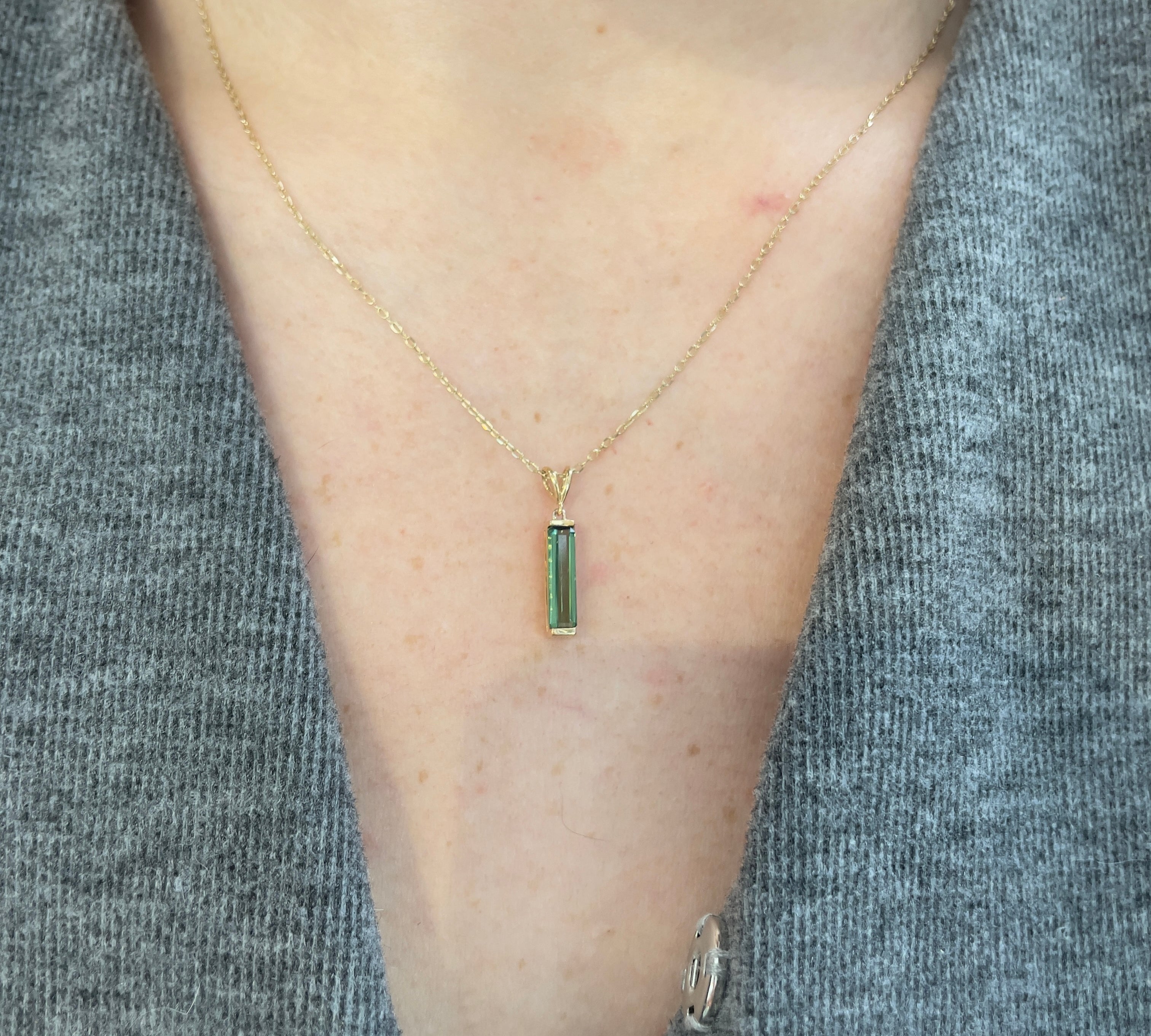 Green Tourmaline Necklace