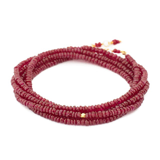 Ruby Wrap Bracelet - Necklace