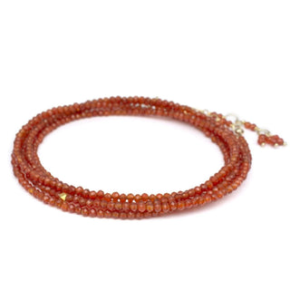Carnelian Wrap Bracelet - Necklace