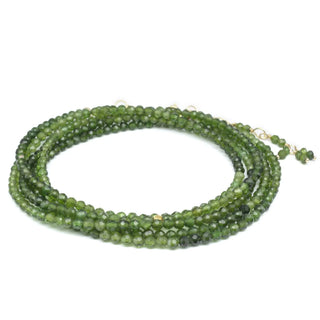Green Tourmaline Wrap Bracelet - Necklace