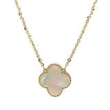 Mother of Pearl Clover Necklace