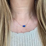 Blue Green Opal Necklace
