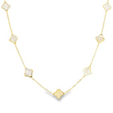 Mother of Pearl Clover Necklace