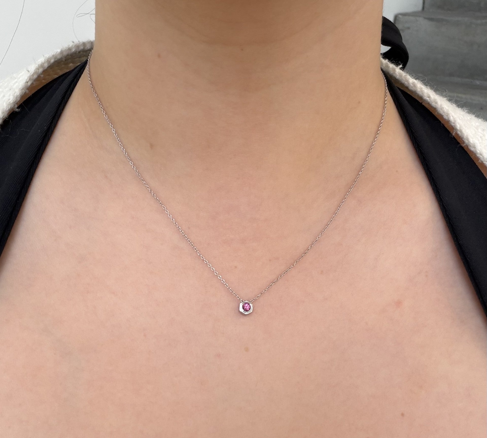 Bee Chic Pink Tourmaline Necklace