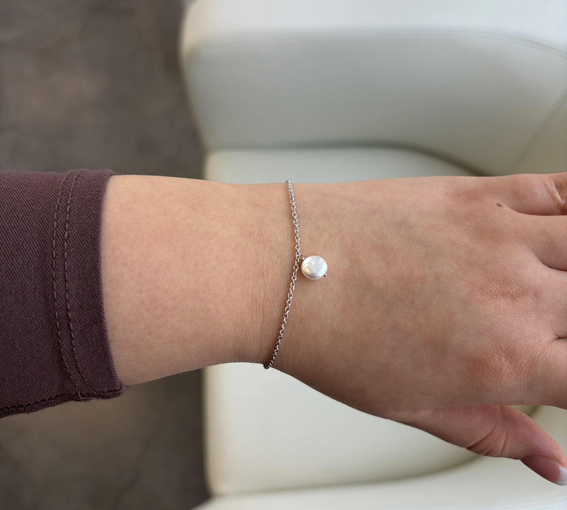 Pearl Dangle Bracelet by Anne Sportun