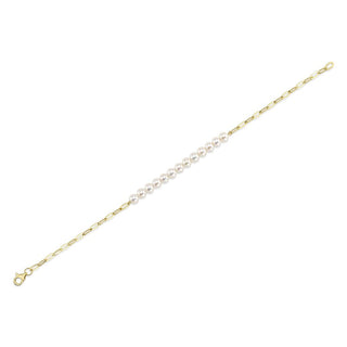 Pearl Paperclip Bracelet by Shy Creation