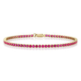 Ruby Micro Tennis Bracelet by Shy Creation