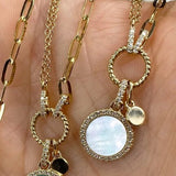 Turquoise & Diamond Necklace by Shy Creation