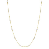 Cultured Pearl Station Necklace by Shy Creation