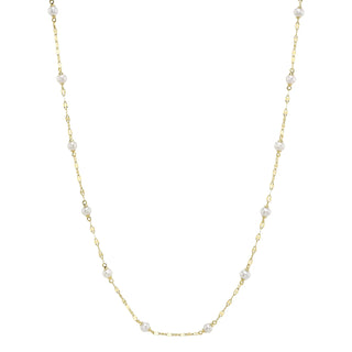 Cultured Pearl Station Necklace by Shy Creation