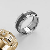 White Gold & Tantalum Band by Carlex